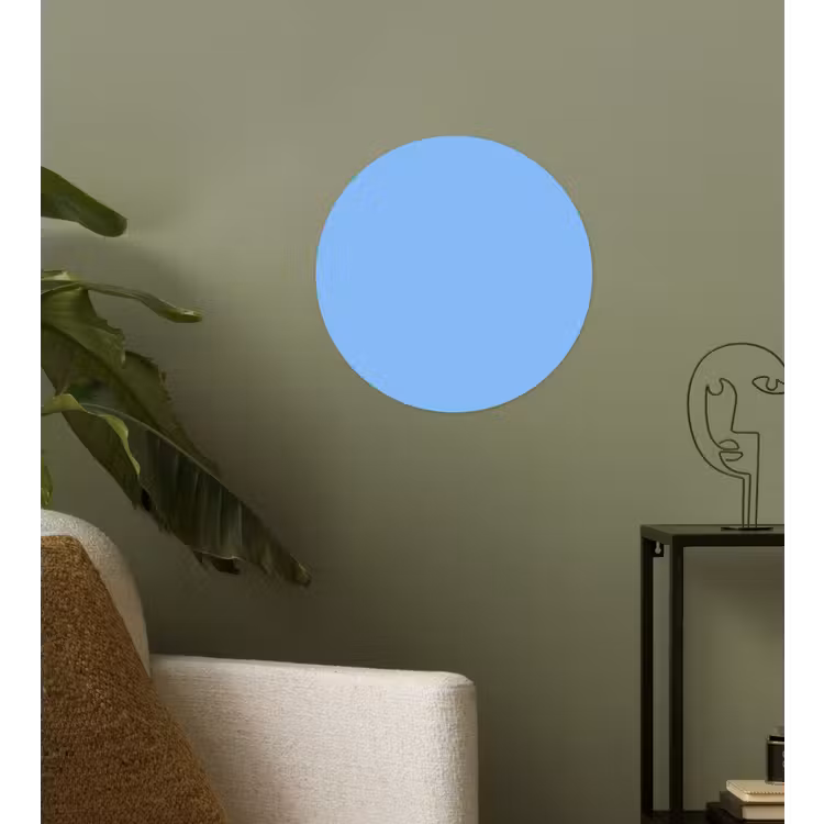 Sky - Glow - Blauw Wandcirkel behangsticker klein 186 -sfeer2