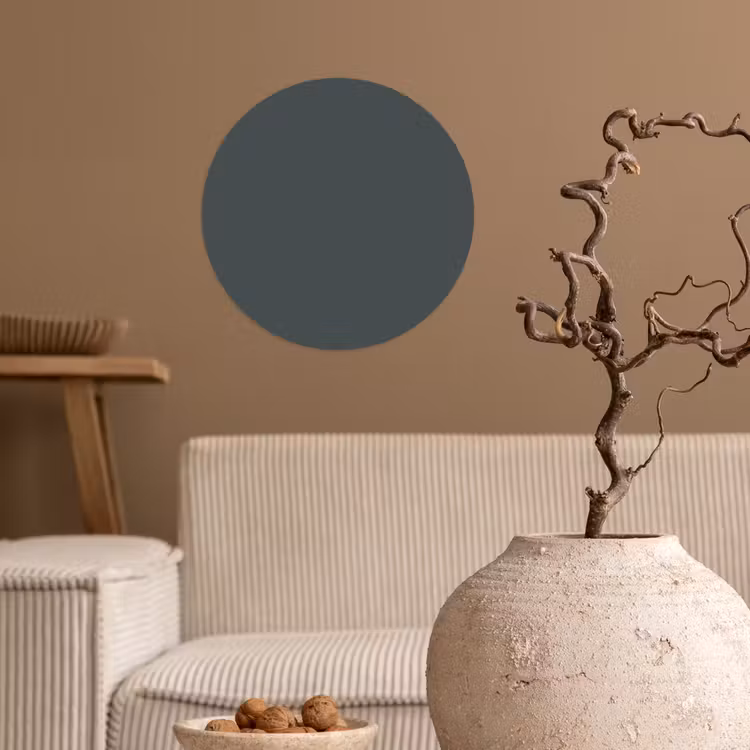 Slate - Millstone - Grijs Wandcirkel behangsticker klein 186 -sfeer1