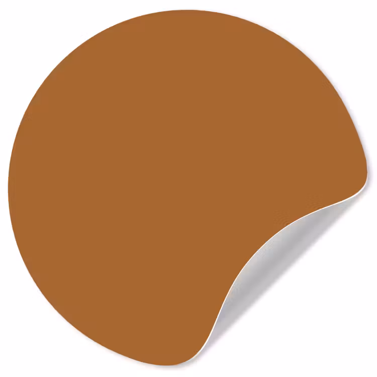 Spiced - Cinnamon - Bruin Wandcirkel behangsticker klein 186 -3d