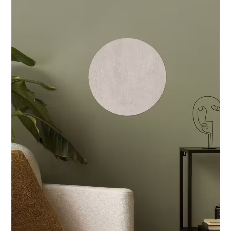 Textuur - Effen - Abstract - Beige Wandcirkel behangsticker klein -sfeer2