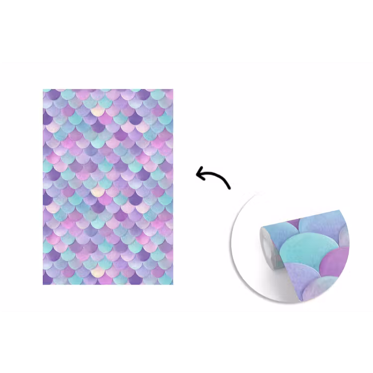 Dromerig - Zeemeermin - Pastel fotobehang vinyl groot 66 -3d