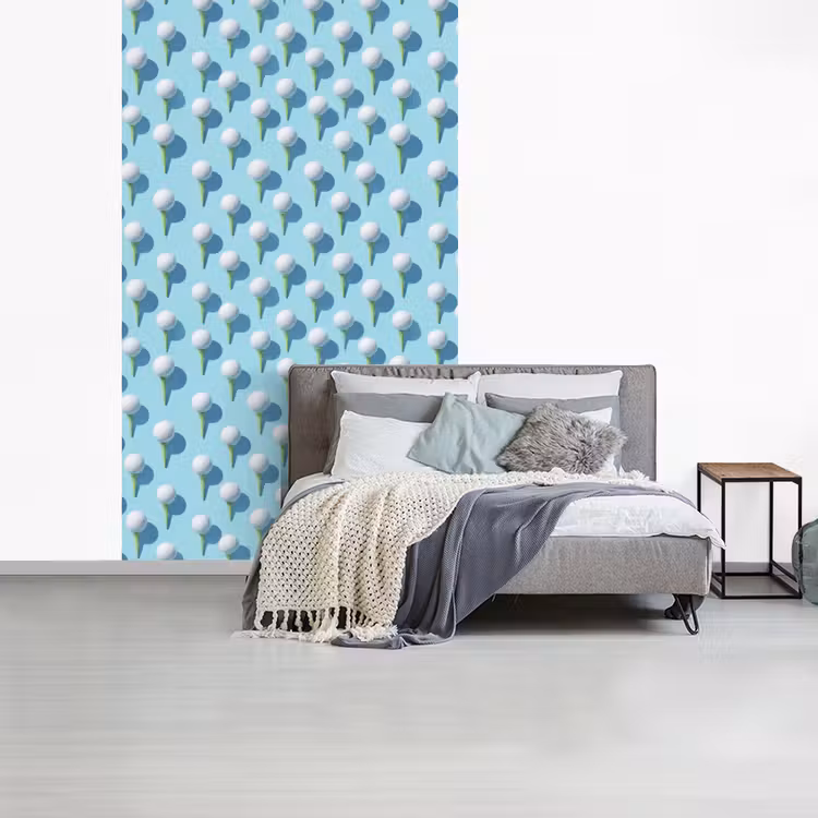 Golf - Ballen - Blauw fotobehang vinyl groot 66 -slaapkamer