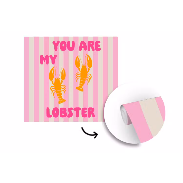 Lobster - Love - Valentijn fotobehang vinyl groot -3d