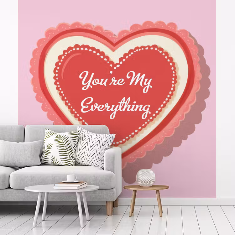 Liefde - Hart - Valentijn fotobehang vinyl groot -woonkamer