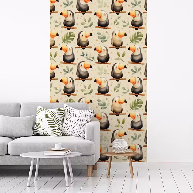Toekans - Exotisch - Kleurrijk fotobehang vinyl groot 66 -woonkamer