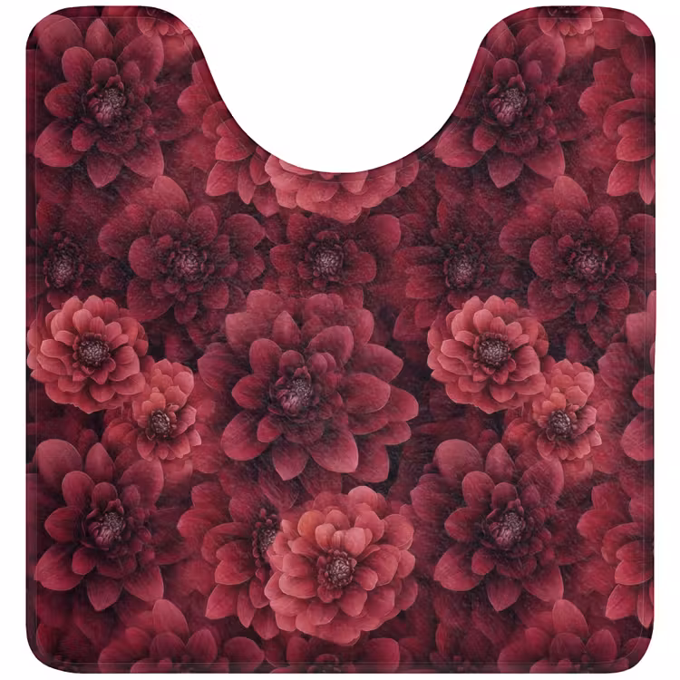 Dahlias - Bloemen - Rood WCmat U-uitsnede middel 1014 -3d