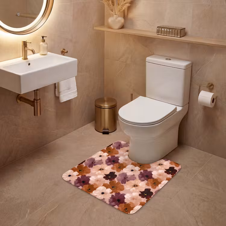 Bloemen - Abstract - Aardetinten WCmat U-uitsnede middel 1014 -sfeer3