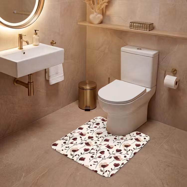 Bloemen - Botanisch - Bordeaux WCmat U-uitsnede middel 1014 -sfeer3