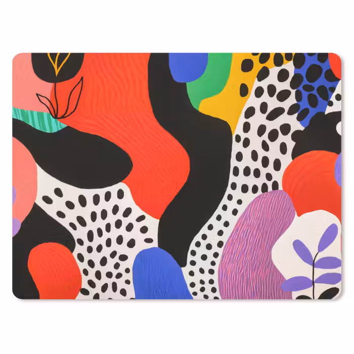 Mouse Pad - Abstract - Shapes - Colors - Dots
