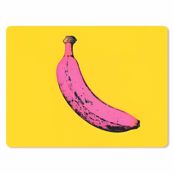 Mouse Pad - Banana - Graphic - Yellow
