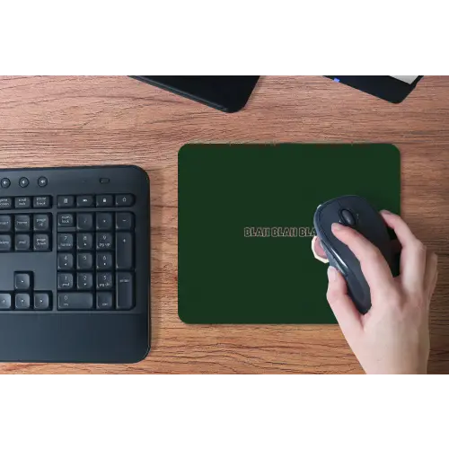 BLAH BLAH BLAH - Mond - Groen muismat rubber klein -toetsenbord