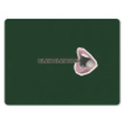 BLAH BLAH BLAH - Mond - Groen muismat rubber klein -3d