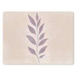 Tak - Bladeren - Minimalistisch - Beige muismat rubber klein -3d