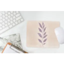 Tak - Bladeren - Minimalistisch - Beige muismat rubber klein -witbureau
