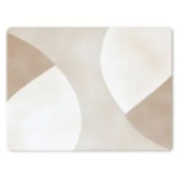 Bruin - Japandi - Abstract muismat rubber klein -3d