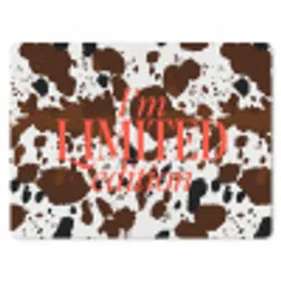 Koeienprint - Limited edition - Rood muismat rubber klein -3d