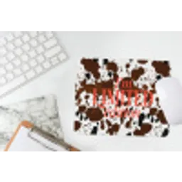 Koeienprint - Limited edition - Rood muismat rubber klein -witbureau