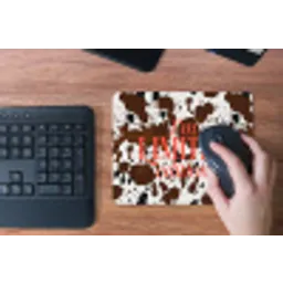 Koeienprint - Limited edition - Rood muismat rubber klein -toetsenbord