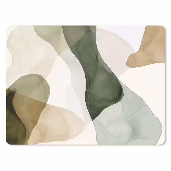 Mouse Pad - Japandi - Abstract - Green