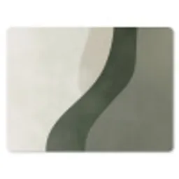Japandi - Groen - Abstract - Modern muismat rubber klein -3d