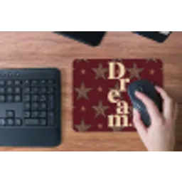 Sterren - Luipaardprint - Dream - Bordeaux muismat rubber klein -toetsenbord