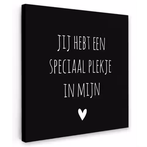 Een speciaal plekje in mijn hart - Quotes - Spreuken Tuinposter op houten frame 2 cm dik klein -3d