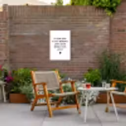 En dan denk ik aan Brabant - Quotes - Spreuken - Guus Meeuwis Tuinposter op houten frame 2 cm dik klein -sfeer3