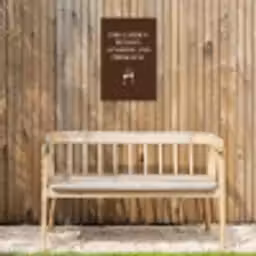 Bruin - Zomer - Quote - Drinken Tuinposter op houten frame 2 cm dik klein -sfeer4