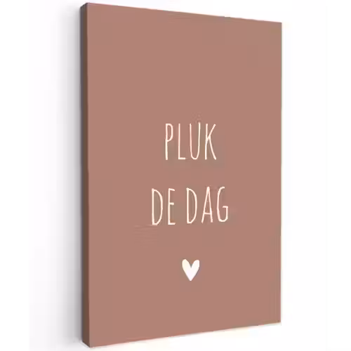 Carpe diem - Spreuken - Pluk de dag - Quotes Tuinposter op houten frame 2 cm dik klein -3d