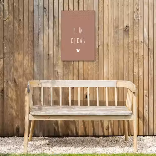 Carpe diem - Spreuken - Pluk de dag - Quotes Tuinposter op houten frame 2 cm dik klein -sfeer4