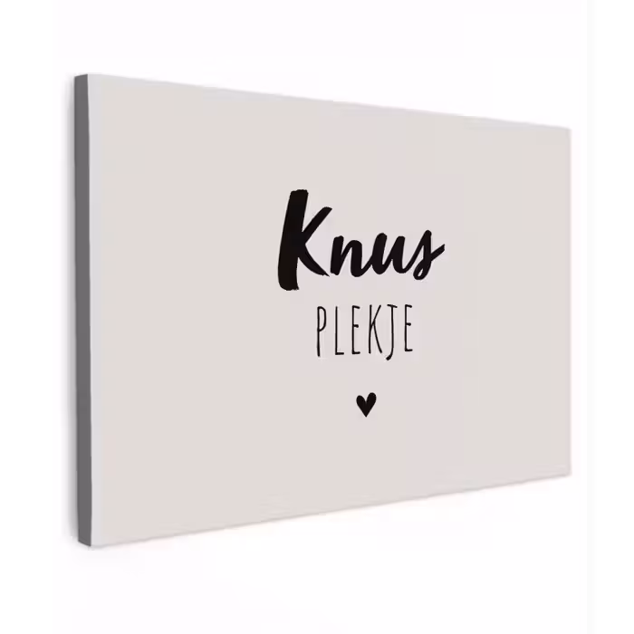 Knus plekje - Quotes - Tekst - Thuis Tuinposter op houten frame 2 cm dik klein -3d