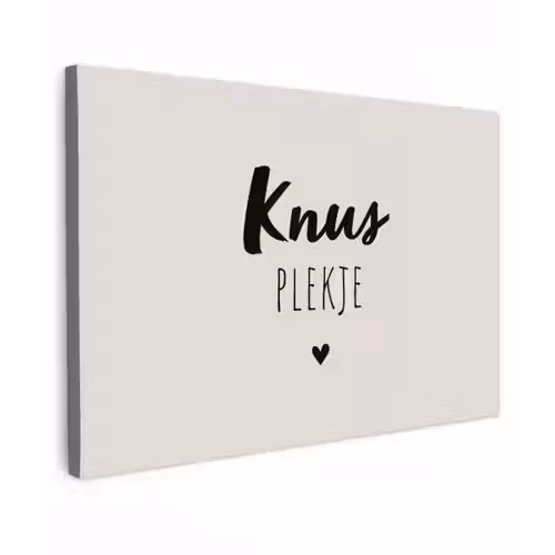 Knus plekje - Quotes - Tekst - Thuis Tuinposter op houten frame 2 cm dik klein -3d