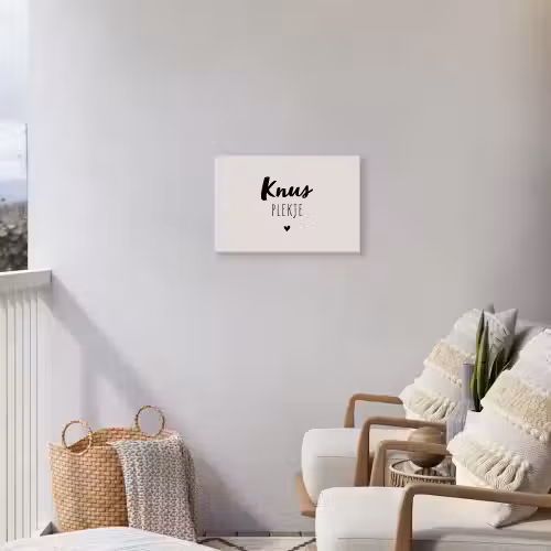 Knus plekje - Quotes - Tekst - Thuis Tuinposter op houten frame 2 cm dik klein -sfeer1