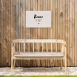 Knus plekje - Quotes - Tekst - Thuis Tuinposter op houten frame 2 cm dik klein -sfeer4