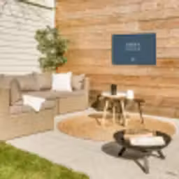 Papa's Schuur met Hart Tuinposter op houten frame 2 cm dik klein -sfeer2