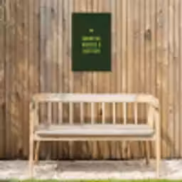 Donkergroen - Quote - Zon - Zomer Tuinposter op houten frame 2 cm dik klein -sfeer4