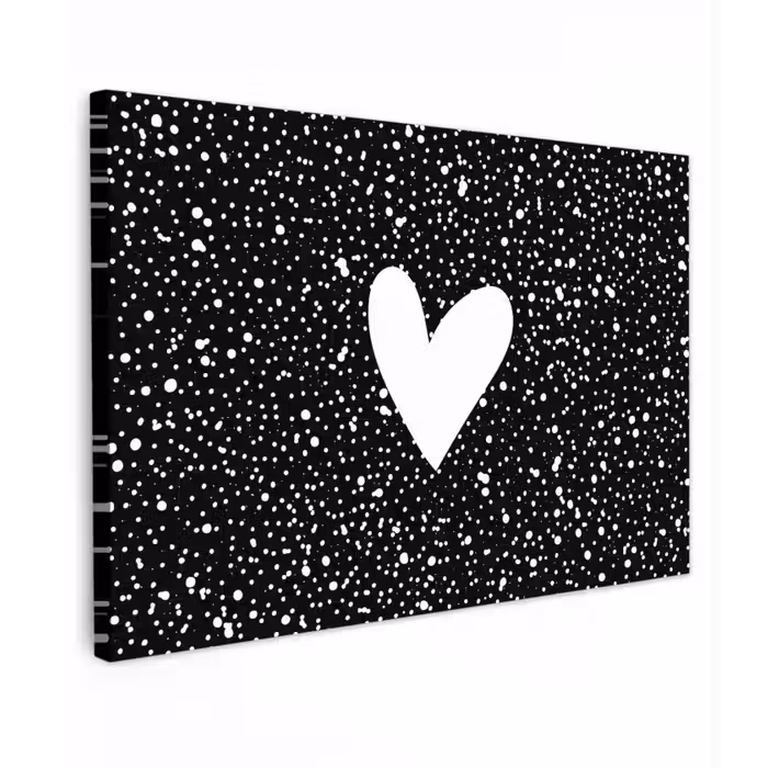 Design - Liefde - Hartje Tuinposter op houten frame 2 cm dik klein -3d