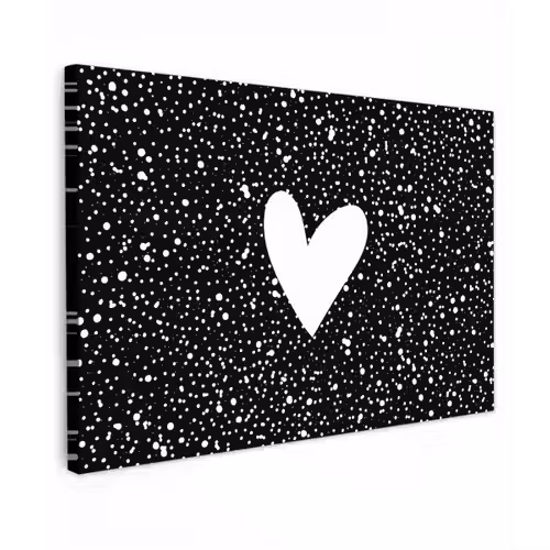 Design - Liefde - Hartje Tuinposter op houten frame 2 cm dik klein -3d