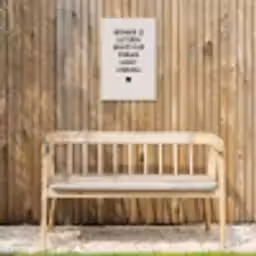 droom-beige Tuinposter op houten frame 2 cm dik klein -sfeer4
