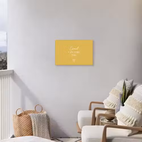 Geniet van elke dag Tuinposter op houten frame 2 cm dik klein -sfeer1