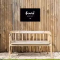 Geniet meer niet - Quotes - Genieten - Tekst Tuinposter op houten frame 2 cm dik klein -sfeer4