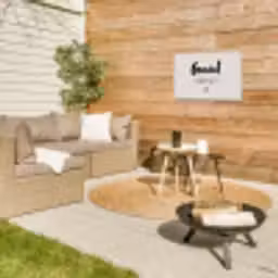 Geniet, meer niet - Quotes - Tekst - Genieten Tuinposter op houten frame 2 cm dik klein -sfeer2