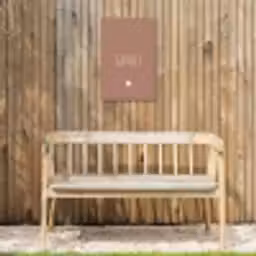 Geniet - Spreuken - Quotes Tuinposter op houten frame 2 cm dik klein -sfeer4