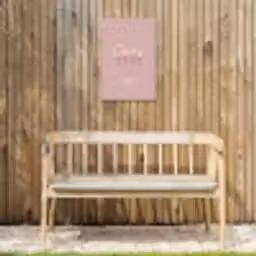 Oma's Tuin met Hart Tuinposter op houten frame 2 cm dik klein -sfeer4