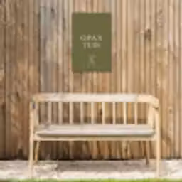Opa's Tuin Tuinposter op houten frame 2 cm dik klein -sfeer4