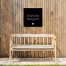 Grote avonturen beginnen klein - Spreuken - Quotes Tuinposter op houten frame 2 cm dik klein -sfeer4