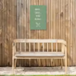 Grill - Groen - Zomer - Quote Tuinposter op houten frame 2 cm dik klein -sfeer4