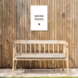 Hakuna matata - Quotes - Spreuken Tuinposter op houten frame 2 cm dik klein -sfeer4