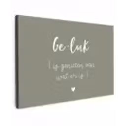 Geluk is genieten van wat er is - Quotes - Geluk definitie - Tekst - Woordenboek Tuinposter op houten frame 2 cm dik klein -3d