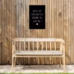 Geluk is het enige wat zich verdubbelt - Spreuken - Quotes Tuinposter op houten frame 2 cm dik klein -sfeer4
